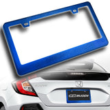 1PC Blue Diamond Cut Style License Plate Frame Covers – Front & Rear