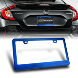 1PC Blue Diamond Cut Style License Plate Frame Covers – Front & Rear