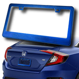1PC Blue Diamond Cut Style License Plate Frame Covers – Front & Rear