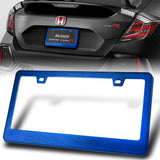 1PC Blue Diamond Cut Style License Plate Frame Covers – Front & Rear