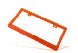 1PC Orange Diamond Cut Style License Plate Frame Covers – Front & Rear