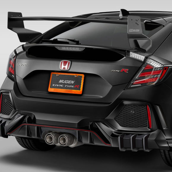 1PC Orange Diamond Cut Style License Plate Frame Covers – Front & Rear