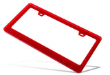 2PCS Red Diamond Cut Style License Plate Frame Covers – Front & Rear