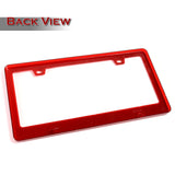 2PCS Red Diamond Cut Style License Plate Frame Covers – Front & Rear