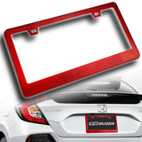 1PC Red Diamond Cut Style License Plate Frame Covers – Front & Rear