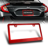1PC Red Diamond Cut Style License Plate Frame Covers – Front & Rear