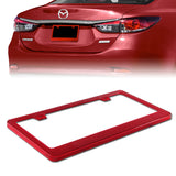 1PC Red Diamond Cut Style License Plate Frame Covers – Front & Rear