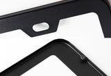 1PC Black Aluminum Alloy License Plate Frame Cover – Front or Rear