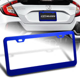 1PC Blue Aluminum Alloy License Plate Frame Cover – Front or Rear