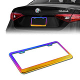 1PC Neo Chrome Aluminum Alloy License Plate Frame Cover – Front or Rear