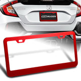 1PC Red Aluminum Alloy License Plate Frame Cover – Front or Rear