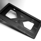 W-Power Carbon Fiber Style License plate frame TAG cover Front Rear W/Bracket