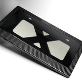 W-Power Carbon Look License plate frame TAG cover Frame W/Bracket