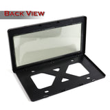 W-Power Carbon Look License plate frame TAG cover Frame W/Bracket
