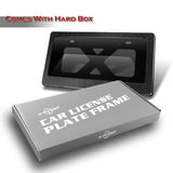 W-Power Carbon Look License plate frame TAG cover Frame W/Bracket