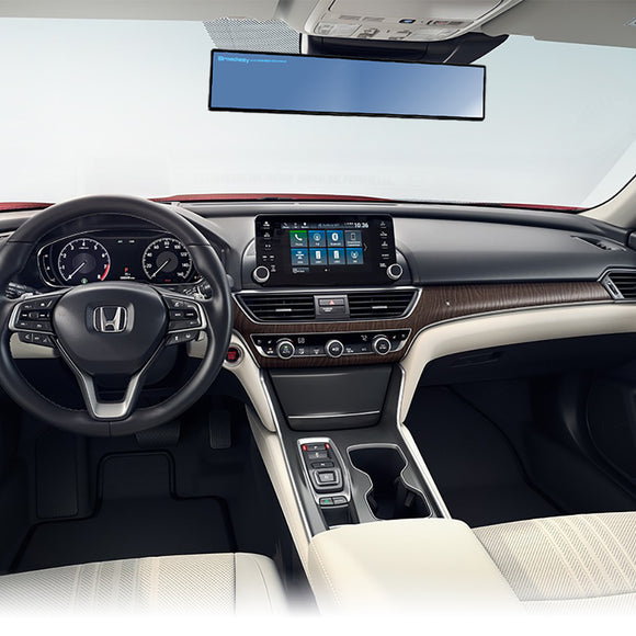 Broadway 400MM Wide Universal Interior Clip On Largest Visibility Rear View Mirror -Blue Tint Flat