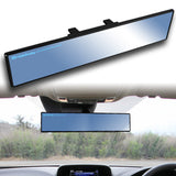 Broadway 400MM Wide Universal Interior Clip On Largest Visibility Rear View Mirror -Blue Tint Flat