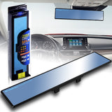 Broadway 400MM Wide Universal Interior Clip On Largest Visibility Rear View Mirror -Blue Tint Flat