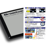 Broadway 400MM Wide Universal Interior Clip On Largest Visibility Rear View Mirror -Clear Tint Flat