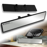 Broadway 400MM Wide Universal Interior Clip On Largest Visibility Rear View Mirror -Clear Tint Flat