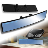 Broadway 400MM Wide Universal Interior Clip On Largest Visibility Rear View Mirror -Blue Tint Convex