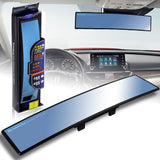 Broadway 400MM Wide Universal Interior Clip On Largest Visibility Rear View Mirror -Blue Tint Convex