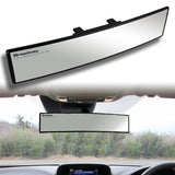 Broadway 400MM Wide Universal Interior Clip On Largest Visibility Rear View Mirror -Clear Tint Convex