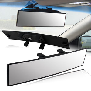 thumbnail image 2 of Broadway 300mm Wide Clear Convex Clip-On Rear View Mirror – Universal JDM Style Interior Mirror 2 of 4