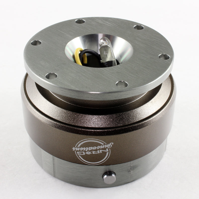 NRG Steering Wheel Quick Release Kit Gen 2.0 – Gunmetal Body With Titanium Ring