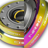 NRG Neo Chrome Aluminum 1.25 Thin 6-Bolt Steering Wheel Universal Short Hub Adapter Quick Release Spacer -SRK-400MC