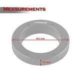 NRG Aluminum 0.5 Inch 6 X70mm Steering Wheel Universal Hub Adapter Spacer -SRK-520BK