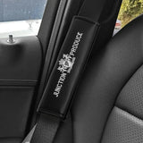 2x Black JP JUNCTION PRODUCE VIP Embroidery Car Seat Belt Covers Shoulder Pads