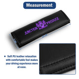 2x JP JUNCTION PRODUCE VIP Purple Embroidery Car Seat Belt Covers Shoulder Pads