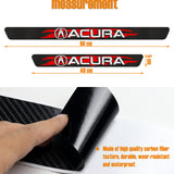 4PCS Set Carbon Fiber Car Door Scuff Sill Cover Panel Step Protector For Acura