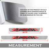 For Acura Carbon Fiber Car Door Scuff Sill Cover Panel Step Protector 4PCS Set