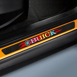 Carbon Fiber Car Door Scuff Sill Cover Panel Step Protector For Buick 4PCS Set