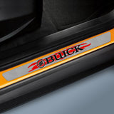For Buick Carbon Fiber Car Door Scuff Sill Cover Panel Step Protector 4PCS Set