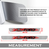 5D Carbon Fiber Texture Car Door Scuff Sill Cover Panel Step Protector New 4PCS Set For Ford