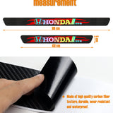 New 5D Carbon Fiber Texture Honda Car Door Scuff Sill Cover Panel Step Protector 4PCS Set