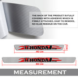 New 5D Carbon Fiber Texture Honda 4PCS Set Car Door Scuff Sill Cover Panel Step Protector