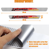 4PCS For MITSUBISHI Carbon Fiber Car Door Scuff Sill Cover Panel Step Protector Set