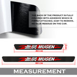 4PCS Set Carbon Fiber MUGEN Car Door Scuff Sill Cover Panel Step Protector For HONDA
