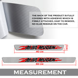 MUGEN Carbon Fiber Car Door Scuff Sill Cover Panel Step Protector For HONDA 4pcs Set