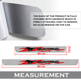 Car Door Scuff Sill Cover Panel Step Protector For MUSTANG 4PCS Set 5D Carbon Fiber Texture