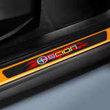 Carbon Fiber Car Door Scuff Sill Cover Panel Step Protector For SCION NEW 4PCS Set