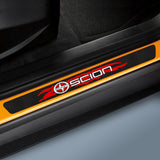 4PCS Set Carbon Fiber Car Door Scuff Sill Cover Panel Step Protector For SCION NEW
