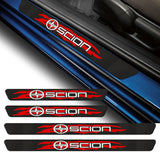 4PCS Set Carbon Fiber Car Door Scuff Sill Cover Panel Step Protector For SCION NEW