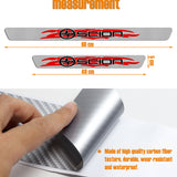 For SCION NEW 4PCS Set 5D Carbon Fiber Texture Car Door Scuff Sill Cover Panel Step Protector