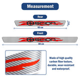 For SCION NEW 4PCS Set 5D Carbon Fiber Texture Car Door Scuff Sill Cover Panel Step Protector