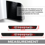 4PCS Set 5D Carbon Fiber Texture Car Door Scuff Sill Cover Panel Step Protector For TOYOTA NEW